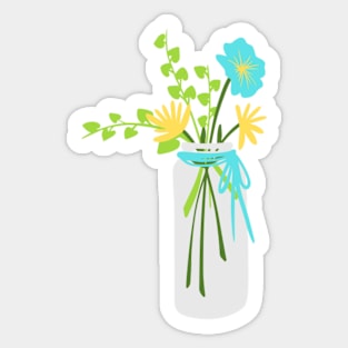 Jar of Flowers Sticker